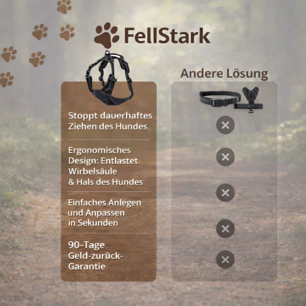 FellStark™ Anti-Zieh-Geschirr