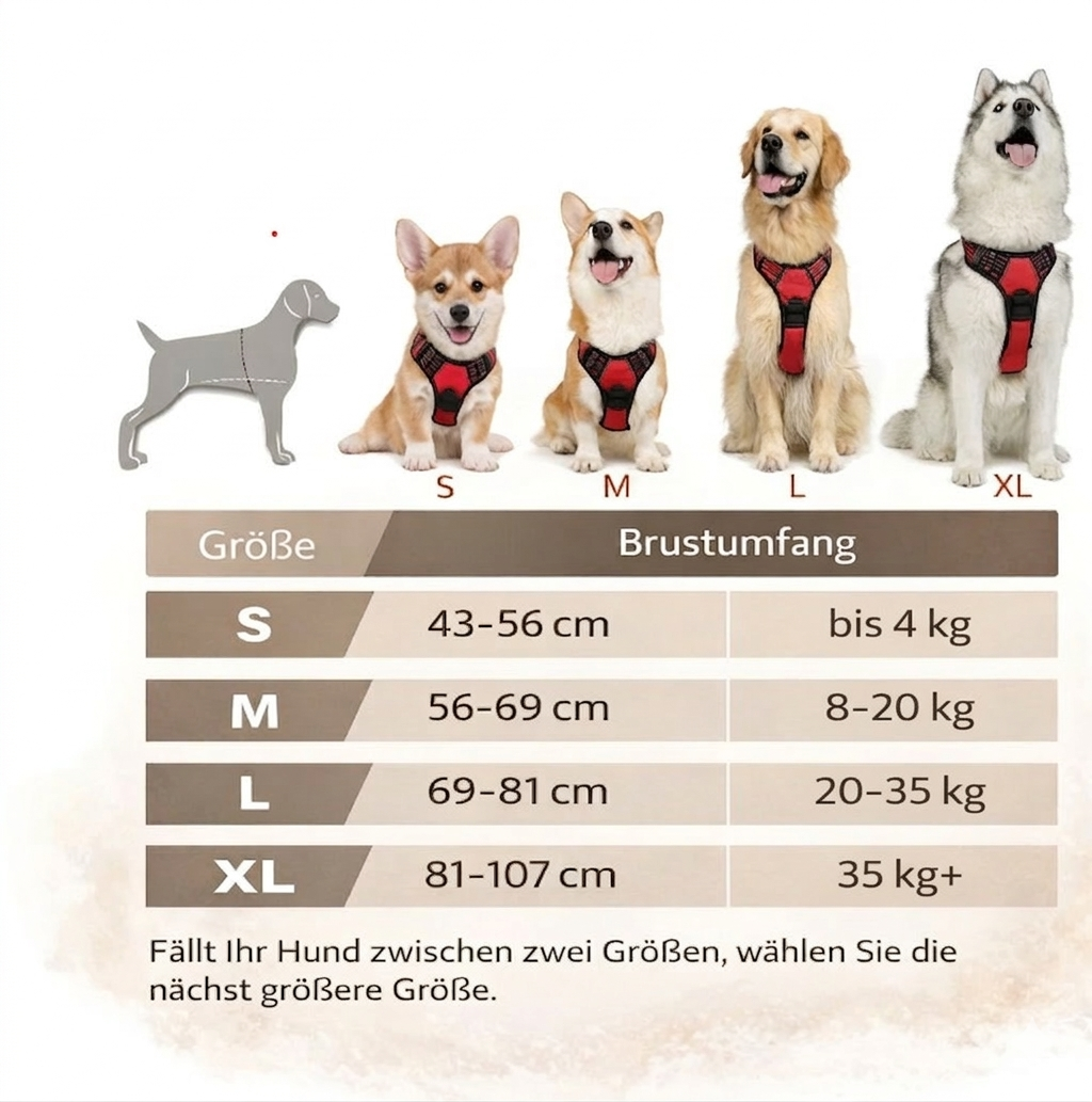 FellStark™ Anti-Zieh-Geschirr