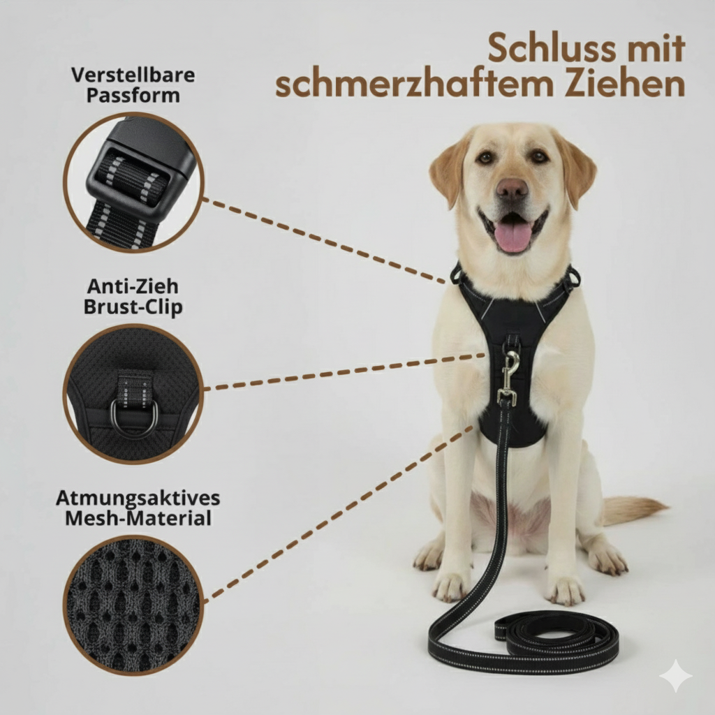 FellStark™ Anti-Zieh-Geschirr